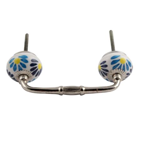 Blue Angel Ceramic Bridge Handle